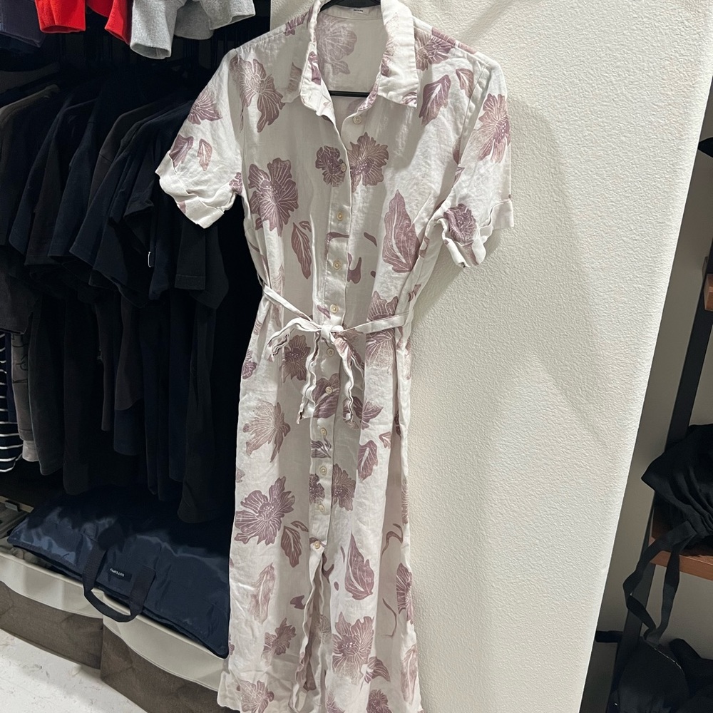Linen floral dress size 2XS